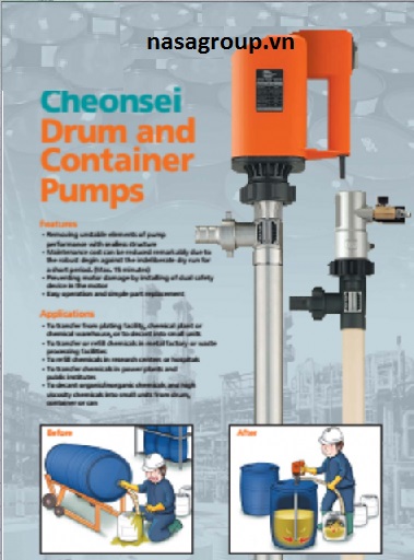 Bơm thùng phuy hiệu Cheonsei-Hàn Quốc